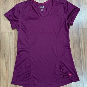 Mountain Hardwear Timica Purple Baselayer Tee Womens Small Hiking Cycling